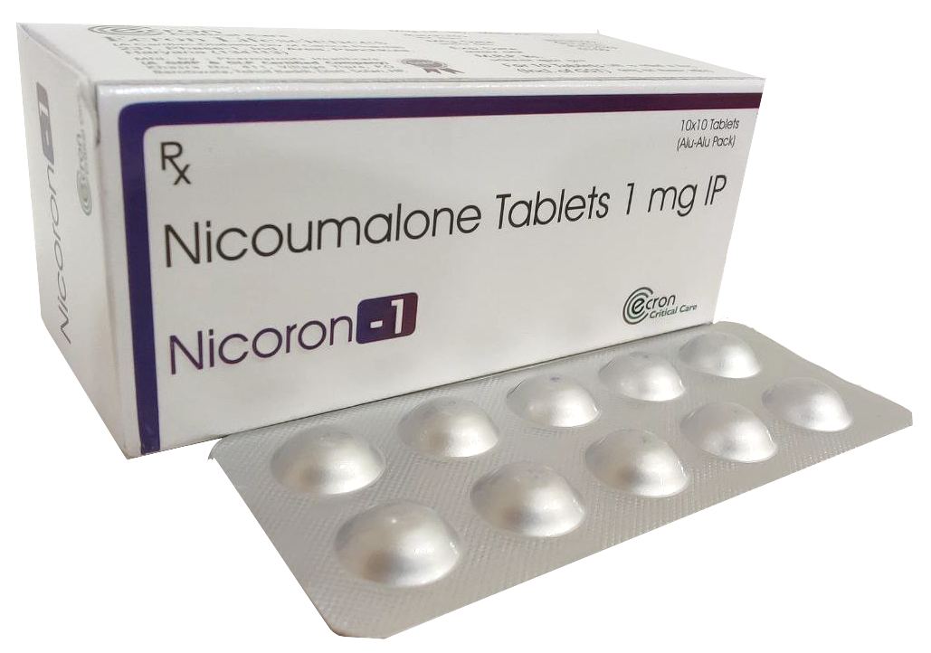 Nicoumalone 1 mg (Acenocoumarol 1 mg) Tablet — manufactured by Trumac Healthcare