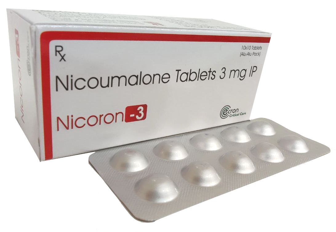 Nicoron-3 Tablet — Acenocoumarol (Nicoumalone) 3 mg from Trumac Healthcare PCD Pharma Franchise India