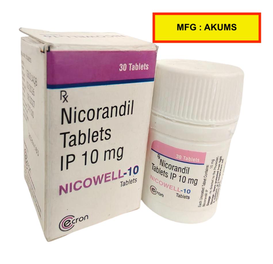 Nicorandil 10 mg Tablet — manufactured by Trumac Healthcare