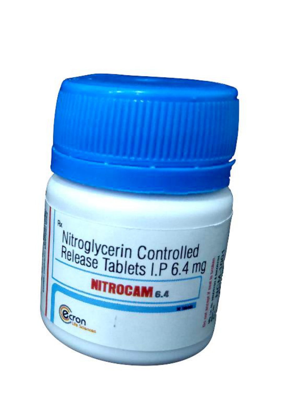 NITROGLYCERINE 6.4 MG (Controlled Release Tab) Tablet — manufactured by Trumac Healthcare