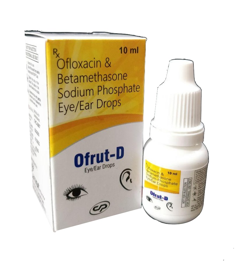 Ofrut-D Eye/Ear Drops — Ofloxacin 0.3% + Betamethasone 0.01% from Trumac Healthcare PCD Pharma Franchise India