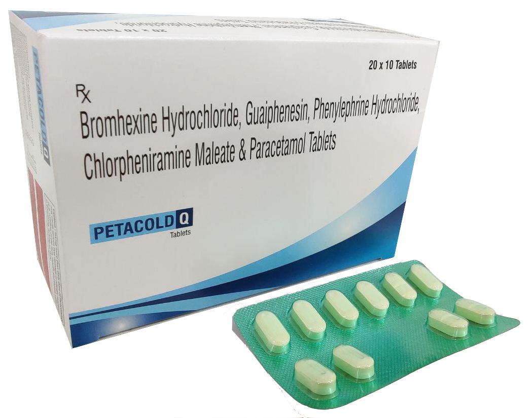 Paracetamol 325 mg + Bromhexine 8 mg + Phenylephrine 5 mg + CPM 2 mg + Guaiphenesin 50 mg Tablet — manufactured by Trumac Healthcare