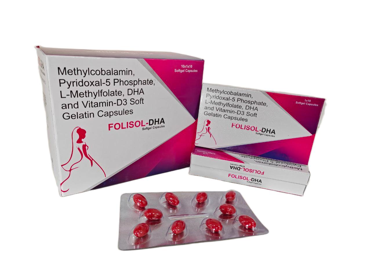 L Methyl Folate(1 mg) + Methylcobalamin(1500 Mcg) + Pyridoxal(0.5 mg) + DHA 200mgL Methyl Folate(1 mg) + Methylcobalamin(1500 Mcg) + Pyridoxal(0.5 mg) + DHA 200 mg (In Drug) Softgel — manufactured by Trumac Healthcare