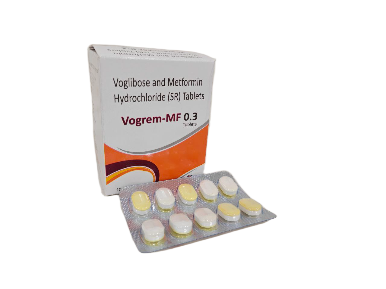 Vogrem-MF 0.3 Tablet — Voglibose 0.3 mg + Metformin 500 mg from Trumac Healthcare PCD Pharma Franchise India