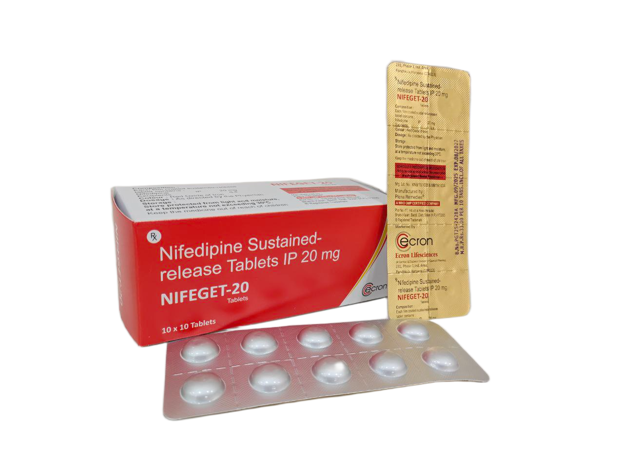 Nifedipine 20 mg Tablet — manufactured by Trumac Healthcare