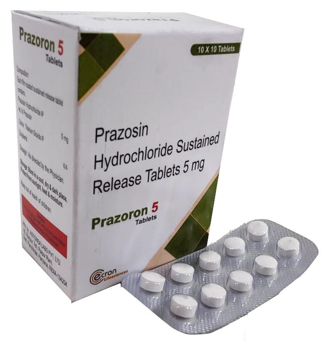 Prazosin 5 mg Tablet — manufactured by Trumac Healthcare