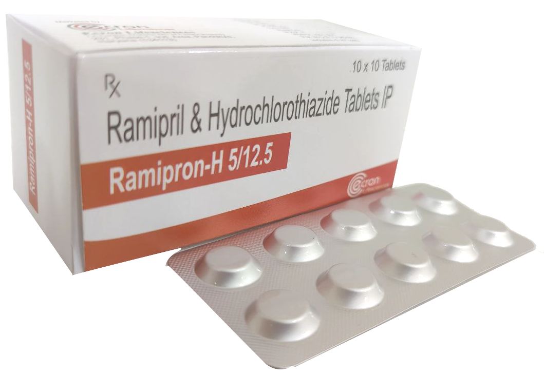 Ramipron-H 5/12.5 Tablet — Ramipril 5 mg + Hydrochlorothiazide 12.5 mg from Trumac Healthcare PCD Pharma Franchise India
