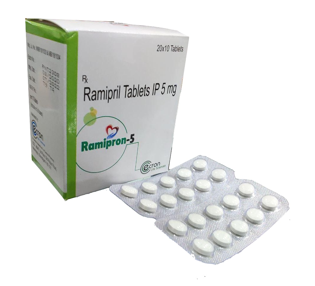 Ramipron-5 Tablet — Ramipril 5 mg from Trumac Healthcare PCD Pharma Franchise India