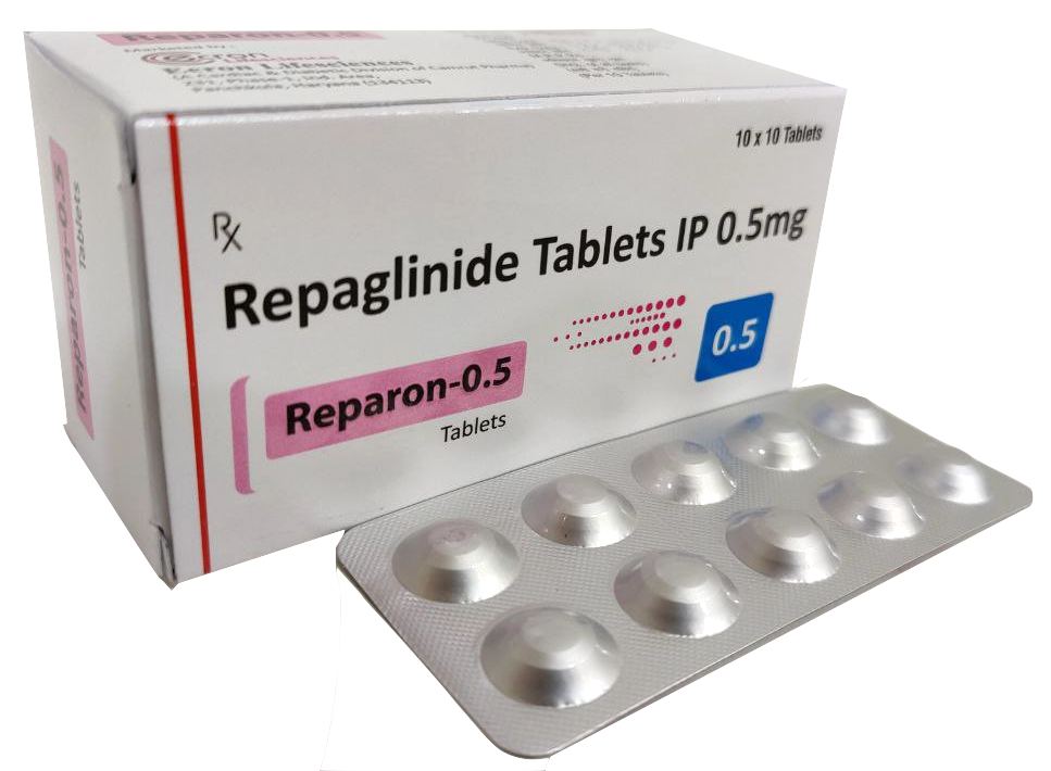 Repaglinide 0.5 mg Tablets Tablet — manufactured by Trumac Healthcare