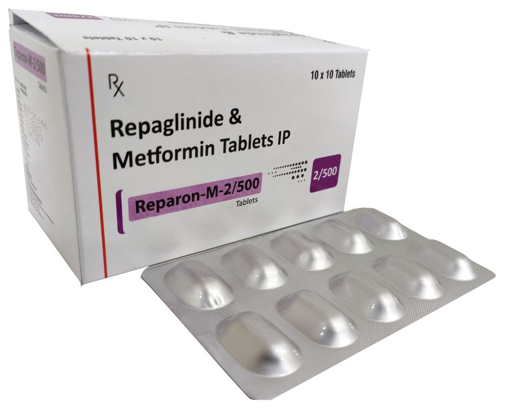 Repaglinide 2 mg + Metformin 500 mg Tablet — manufactured by Trumac Healthcare
