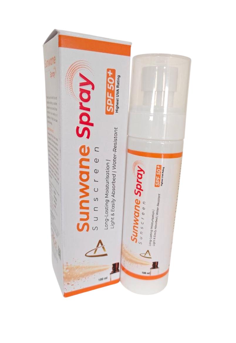 Sunwane Sunscreen Spray — UV Protection Sunscreen Lotion (SPF 50+) — Spray Form from Trumac Healthcare PCD Pharma Franchise India