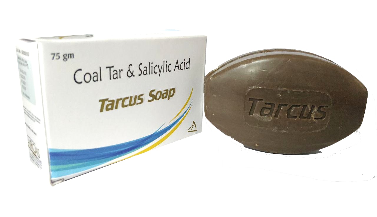 Tarcus Soap — Coal Tar 1% w/w + Salicylic Acid 3% w/w Soap from Trumac Healthcare PCD Pharma Franchise India