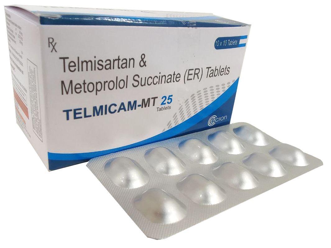 Telmisartin 40 mg + Metoprolol 25 mg Tablet — manufactured by Trumac Healthcare