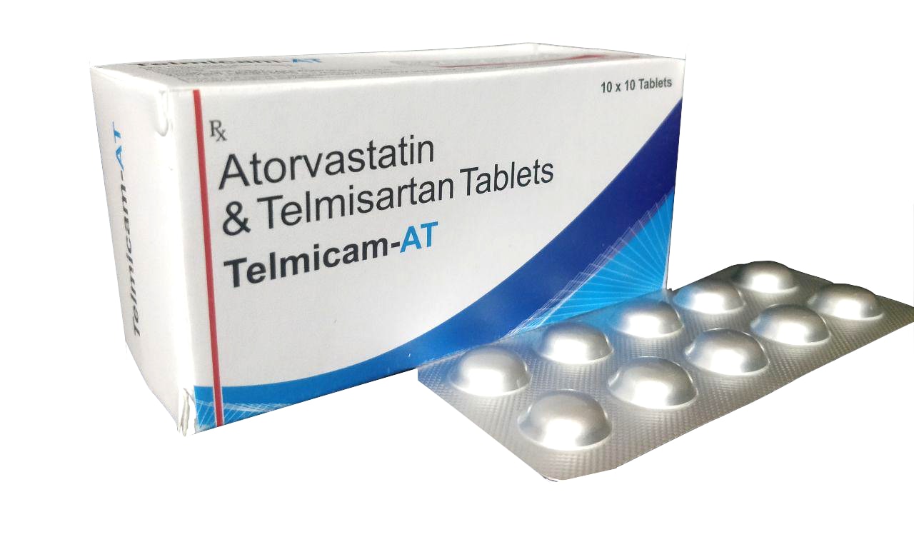 Telmisartin 40 mg + Atorvastatin 10 mg Tablet — manufactured by Trumac Healthcare