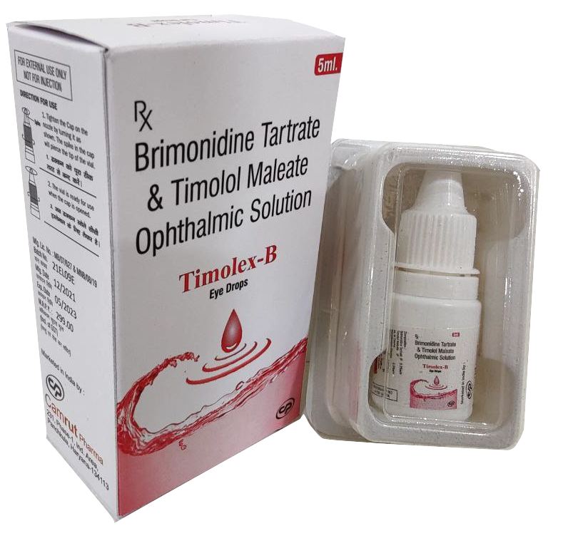 Timolol (0.5% w/v) + Brimonidine (0.2% w/v) Eye Drops — manufactured by Trumac Healthcare