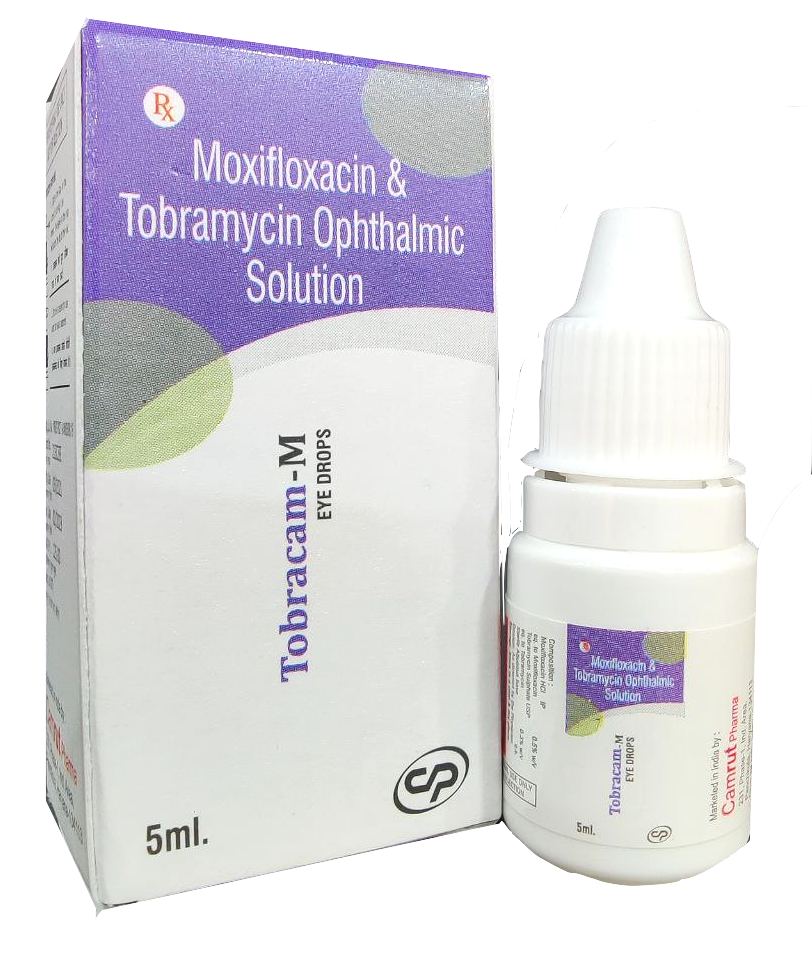 Tobramycin (0.3% w/v) + Moxifloxacin (0.5% w/v) Eye Drops — manufactured by Trumac Healthcare