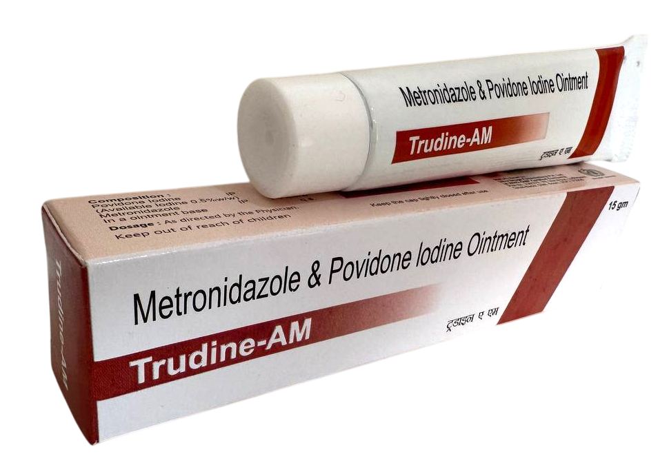 Trudine-AM Ointment — Povidone Iodine 5% + Metronidazole 1% (Ointment) from Trumac Healthcare PCD Pharma Franchise India